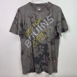 Boston Bruins 1924 Pasternak Marchand Hockey NHL Acid Wash T-shirt — Size Large